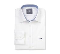 Men's Simon White Poplin Made-to-Measure Shirt - Size: One Size - Savile Row Company