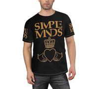 Men's Simple%Minds* Rock Band T-Shirt Short Sleeve Printed Simple Versatile Shirt Trendy Sports Casual Crew Neck Top Tee L Multicolor