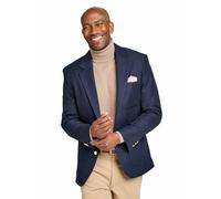 Mens Single Breasted Classic Oxford Blazer-Tailored/Full Fitting (Size: 46) (Colour: Navy)