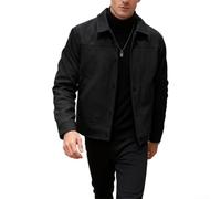 Men's Single Breasted for blazer Black Grey Khaki Beige Options | Single breasted design, notched lapel collar, loose comfortable fit, solid color options, spring autumn wear