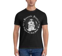 Men's Siouxsie Rock The Banshees Band T-Shirts Cotton Short Sleeve Tees Cool Shirts for Summer Outdoor Activities Black Medium