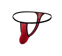 Mens Sissy Briefs Sexy G-Strings Men's Thong Underwear Plain Bulge Pouch Enhancement Underwear Low Rise Bikini Thongs Underpants Knickers for Men Sissy Lingerie Joke Secret Gift 2026