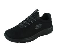 SKECHERS MENS BLACK SHOES SLIP-ON SUMMITS SPORT MEMORY FOAM TRAINERS SIZES