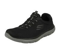 Skechers Men's Summits Sneaker, Black/ Grey, 9 UK