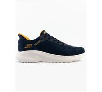 Skechers Men's Hands Free Slip-ins Squad Chaos-Solid Step Sneaker, Navy, 9.5 UK
