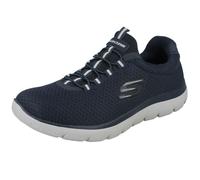 Skechers Men's Summits Sneaker, Navy Mesh Trim, 11 UK