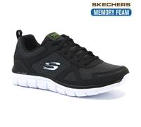 Skechers Men's Track-Bucolo Trainers, Lace-Up Memory Foam Gym Shoes Sizes 6-12