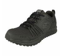 Skechers Men's Escape Plan Trainers, Black Black Leather Mesh Trim Bbk, 7 UK