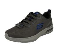 Skechers Lace-Up Trainers Dyna-Air 52556, Grey Charcoal Mesh Black Trim, UK 10
