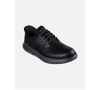 Men's Skechers Mens Garza Duran Leather Trainers - Black