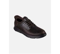 Slip-ins Garza Leather Trainers Chocolate 12 UK