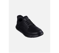 Skechers Hands Free Garza Gervin Leather Slip In Trainers, Black