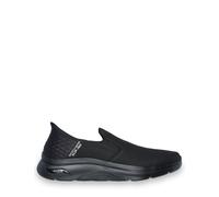 Skechers Men's Go Walk Arch Fit 2.0 Hands Free 2 Slip-On Sneakers, Black Textile/Synthetic, 9 UK Wide