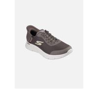 Men's Skechers Mens GO WALK Flex Hands Up 216324-BRN Brown Lace Up Shoe - Grey