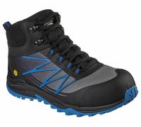 Skechers Work Footwear Puxal Firmle S1 Safety Boots Black/Blue Size: U UK11 - EU46 - US12