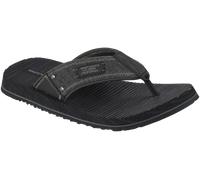 Skechers Quill Seaside Mens Black Slip On Thong Flip Flop Sandals