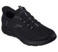 Skechers Men's Summits HIGH Range Slip-On, Black Mesh Trim Black, 12 UK