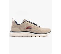 Men's Skechers TRACK - LESHUR Mens Trainers Taupe/Navy - Blue