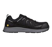Mens Skechers Work Trainers Black Safety Composite Toe Cap Malad II Work Shoes
