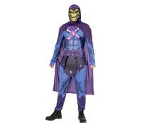 Mens Skeletor Costume Deluxe Licensed Halloween Fancy Dress Adults Outfit