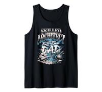 Mens Skilled Architect Full Time Dad Fathers Day Tank Top