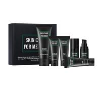 Mens Skin Care Set - Gift Set for Men - Men’s Anti-Aging Skincare Set with Face Wash,Scrub,Moisturiser,Eye Cream,Serum,Face Care Kit for Fine Lines & Wrinkles (6PCS)