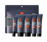 Mens Skincare Gift Set, 5 in 1 Anti Aging Facial Care Kit with Cleanser, Face Scrub, Eye Cream, Day Cream, Night Moisturiser, Skin Care Routine Kit Fathers Day Birthday Gifts for Dad Husband Boyfriend