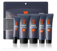 Men's Skincare Gift Set - Mens Skincare Set, 5PCS Facial Care Kit, Includes Face Wash, Scrub, Moisturizer & Eye Cream | Complete Skincare for Men Routine | Deep Cleansing & Hydration Gifts for Men