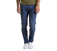 Mens Skinny Jeans Authentics Casual Stretch Straight Leg Regular-Fit Classic Essentials Basic Denim Jeans All Waist Big Sizes 28-40 (Dark Blue, 34 Waist x 30 Length)