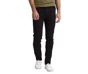 Mens Skinny Jeans Authentics Casual Stretch Straight Leg Regular-Fit Classic Essentials Basic Denim Jeans All Waist Big Sizes 28-40 (Black, 38 Waist x 32 Length)