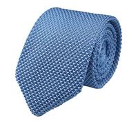 Men's Skinny Knit Tie Vintage Mixed Pattern Casual 2.4" Necktie - Various Design, Light Blue, One size