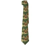 Men's Skinny Tie Funny Novelty Neckties for Men Teen Boys Gifts Business Wedding Holiday Party Neck Tie, Army Green Camo, One Size