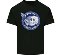 Men's Skull & Butterfly Find The Beauty Within Mens Cotton T-Shirt(Small)