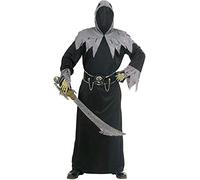 Mens Skull Warlord Costume Extra Large UK 46" for Halloween Living Dead Fancy Dress