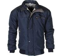 Men's Sky Diver Bomber Warm Padded Jacket Check Lined Work Winter Coat… (Navy, 4XL)