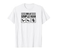Mens Skydiver Simple Man Parachuting Beer Skydiving T-Shirt
