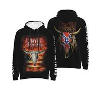 Men's Skynyrd Rock Band Lynyrd All-over Print Hoodie Trendy And Personalized Sweatshirt Travel And Sports Hoodies Multicolor XL