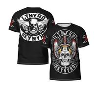 Men's Skynyrd Rock Band Lynyrd Printed Crewneck Shirt Classic and Versatile Tops Comfortable and Breathable Shirt Multicolor XXL