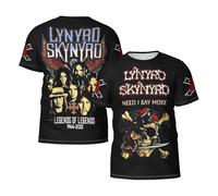 Men's Skynyrd Rock Band Lynyrd Printed Crewneck Shirt Classic and Versatile Tops Comfortable and Breathable Shirt Multicolor 3XL
