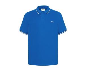 Mens Slazenger Striped Trim Tipped Stripe Plain Polo Shirt Top Size S-XXXXL