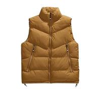 Mens Sleeveless Jacket, Work Body Warmers for Men, Quilted Bodywarmer Padded Vest Winter Comfortable Gilet with Zip Pockets Sleeveless Jacket for Golf Running Hiking