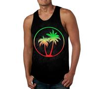 Men's Sleeveless T-Shirt Summer Tank Tops Wide-Armhole Training Gym Vests Quick Dry Muscle Shirt Gym Mens Tank Tops Men Vest XXL Christmas Hawaiian Shirt Men (Orange, XXXL)