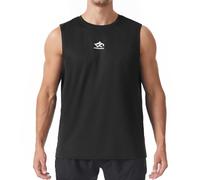 Men's Sleeveless Tank Top Athletic Vests Bodybuilding Workout Gym Essentials Fitness Running T-Shirt Black 4XL
