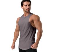 Men's Sleeveless Vest Outdoor Lightweight Tank Top for Large and Strong People That Less Shrinking