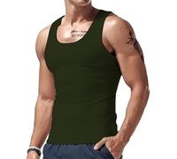 Men's Sleeveless Vests with Round Neck Thin Fitness Muscle Vest Comfortable Breathable Summer Gym Tank Tops Plain Formal Casual Undershirt Sleeveless Singlet Tank Top