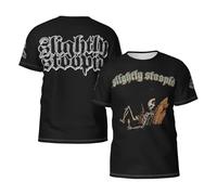 Men's Slightly Rock Stoopid Music T-Shirts Short Sleeve Tee Shirts Crewneck Casual Regular Print Cool Summer Fashion Top Tees, S-3XL