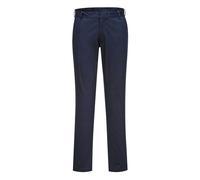 Portwest Stretch Slim Chino Trouser, Size: 36, Colour: Dark Navy Short, S232DNS36