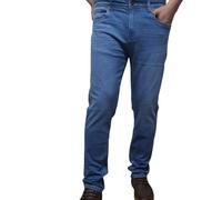 Men's Slim-Fit Jeans Flex Pant Stretch 98% Cotton, 2% Stretch | Regular Straight Leg Denim Trousers Pants Work Stretchy Jeans UK, All Waist Leg Sizes (UK, Waist & Inseam, 30, 32, Light Blue)