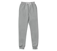 Mens Slim Fit Joggers with Elasticated Waist & Drawstring Soft Comfortable Sweatpants with Cuffed Legs for Casual Lounge Walking & Everyday Wear Gray