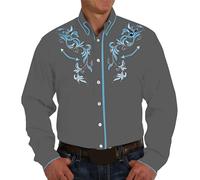 Men's Slim Fit Shirt Ethnic Style Fashion Casual Normal Fit Stamp Cowboy Oktoberfest Summer Thin Breathable Comfortable Vintage T-Shirts Work Light Carnival Comfortable Classic, grey, 4XL